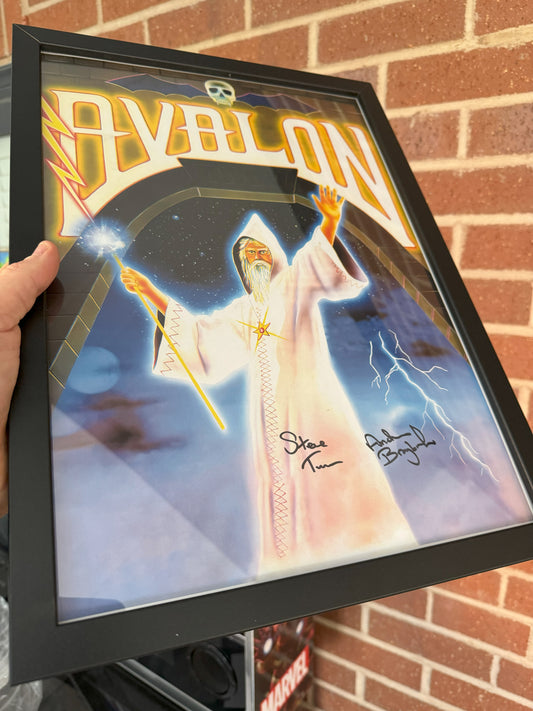 A3 Framed signed print - Avalon - signed by Steve Turner and Andrew Braybrook - Fusion Retro Books