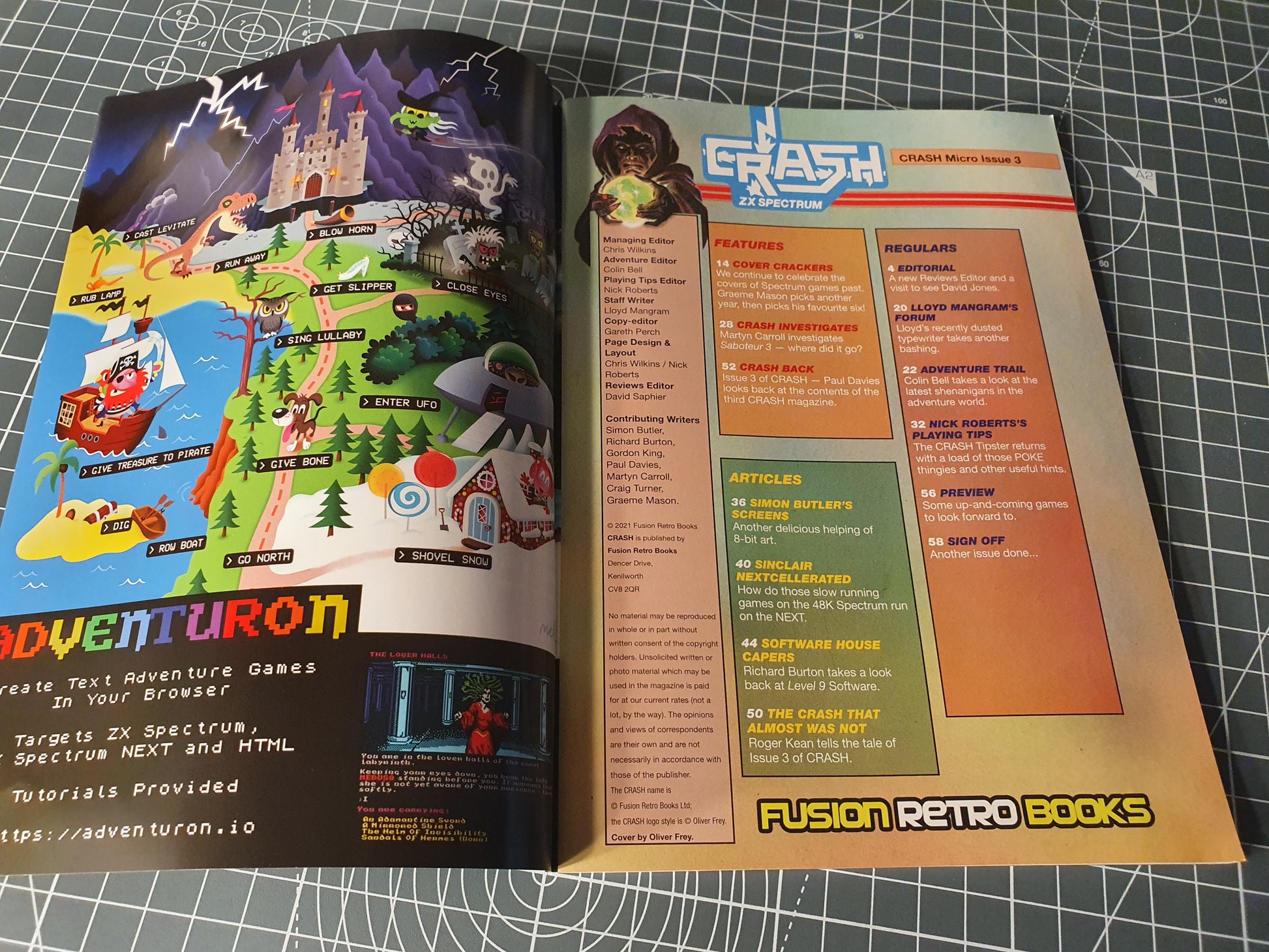 Crash Micro Action Issue #3 - our contents for this issue