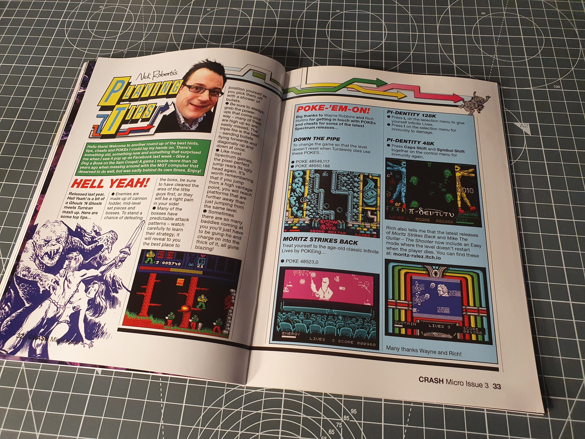 Crash Micro Action Issue #3 - Nick Roberts and his playing tips